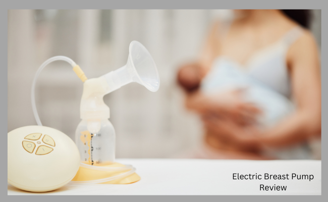 Mom feeding her baby and charging her pump