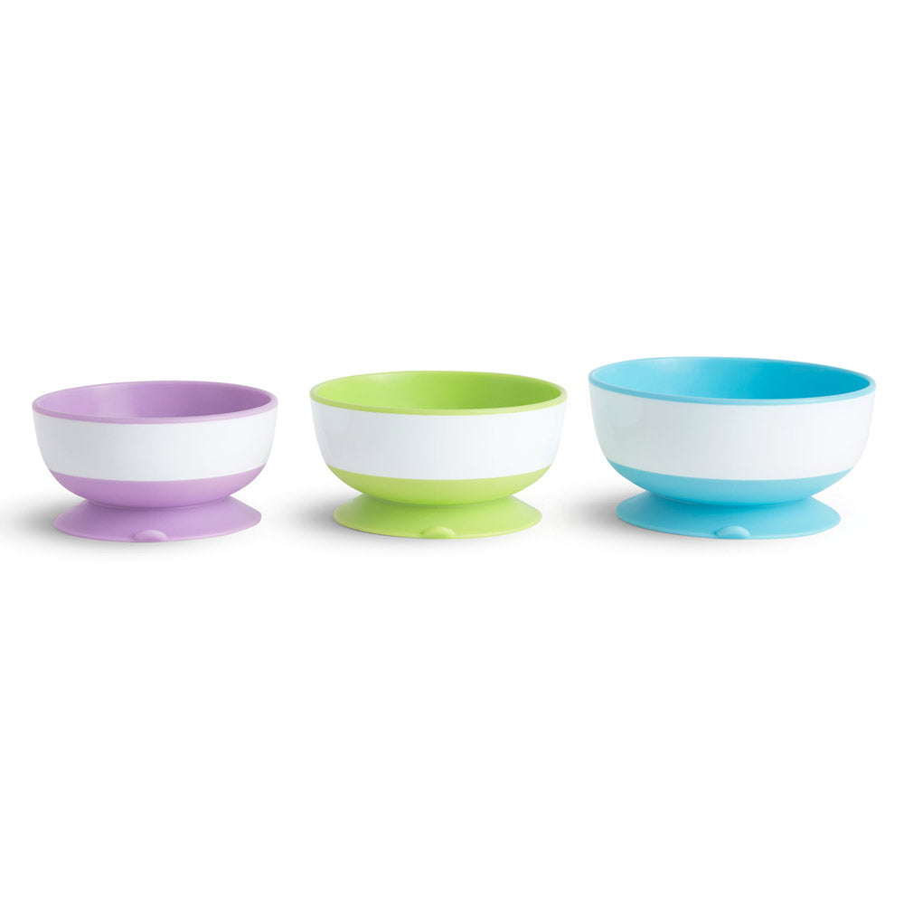 Best bowls and plates for babies and toddlers: Munchkin Stay Put Suction Bowls.